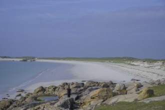 Rocks and sand at Gurteen Beach, Roundstone, County Galway, Ireland