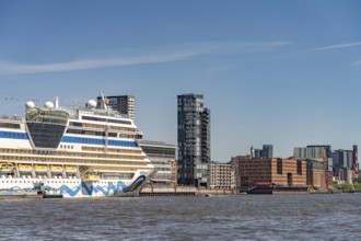 Cruise ship Aida Sol at the Altona Cruise Center in Hamburg, Germany