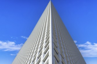 Israel, Tel Aviv financial business district skyline with shopping malls and high tech offices