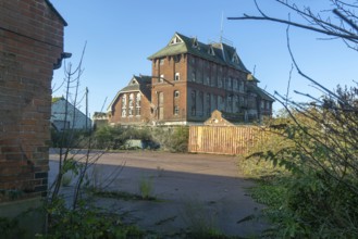 Derelict former Tolly Cobbold brewery building, Cliff Quay, Ipswich, Suffolk, England, UK