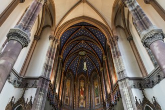 Interior view, Chapelle Notre-Dame, Molsheim, Alsace, Bas-Rhin Department, France