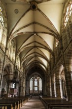 Interior view, Gothic Church of St. Peter and Paul, Saints-Pierre-et-Paul, Wissembourg,