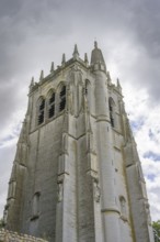 Tower of the Abbey of, Le Bec-Hellouin, Eure, France