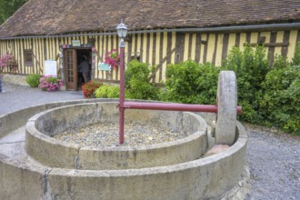 Stone mill, Beuvron-en-Auge, Calvados Department, France
