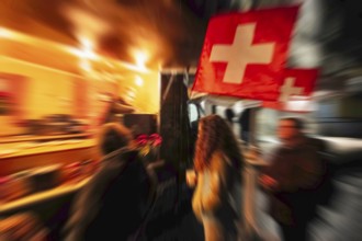 Symbolic photo of fast food waiting, Zug, Switzerland