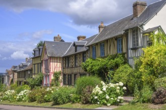 Timbered houses, Le Bec-Hellouin, Eure, France