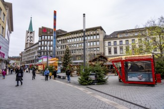 Christmas market in downtown Gelsenkirchen, am Neumarkt, Bahnhofsstraße, North Rhine-Westphalia,