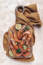 Fried Langoustines, Australian, lime and herbs, spices, homemade, no people