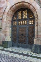Ancient front door of the Archbishop's Ordinariate in Freiburg im Breisgau