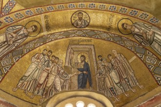 Mosaics in the Catholicon of the Hosios Luke Monastery, UNESCO World Heritage Site in Steiri,