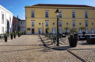 Courtyard of the Cidadele de Cascais Artists' Farm in Forte de Nossa Senhora da Luz de Cascais,