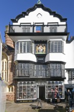 Mol's Coffee House, historic Grade I listed building, Cathedral Close, Exeter, Devon, England, UK c