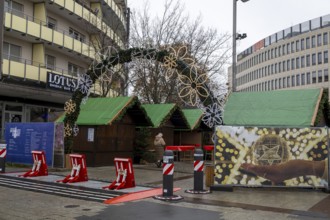 Ludwigshafen Christmas market: The market is fenced all around and secured with anti-terrorist
