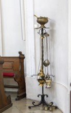 Interior photos in St. Salvator Cathedral in Fulda, officially High Cathedral in Fulda, center of