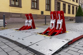 Armis One, Temporary Event Security, mobile roadblock, Fulda, Hesse, Germany