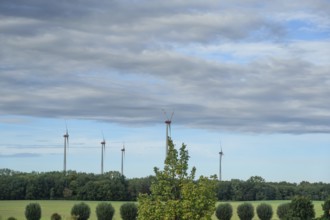 Wind turbines on the B4, Rehna, Mecklenburg-Western Pomerania