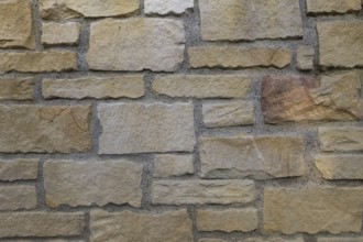 Natural stone wall, wall background, allover pattern, structure, Germany
