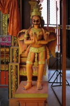 Sriramajayam Hindu Temple, Golden statues, Nuwara, Sri Lanka