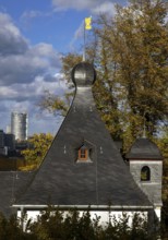 St. Michael's Chapel Tower with the Post Tower, Bonn, North Rhine-Westphalia, Germany