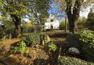 Old tombs at the castle cemetery at the Michaelskapelle, Bad Godesberg, Bonn, North