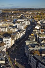 Panoramic view from town house towards Beul, Bonn, North Rhine-Westphalia, Germany