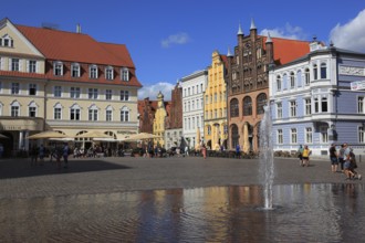 Der Alte Markt (Nordseite), Stralsund, Vorpommern-Rügen District, Mecklenburg-Western Pomerania,