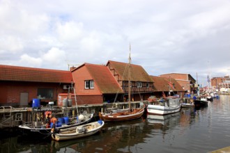 The Old Harbour in Wismar, Nordwestmecklenburg district, Mecklenburg-Vorpommern, Germany