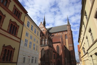 St. Mary's Church, also St. Mary's Church, center of the old town of Wismar, Northwest Mecklenburg