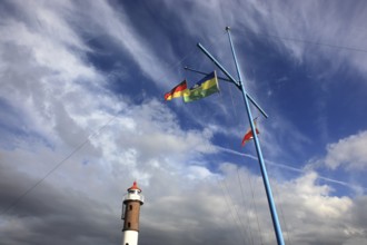 Timmendorf lighthouse on the island of Poel on the Baltic Sea, Northwest Mecklenburg district,