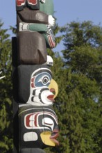 Totem, Totem Pole, Stanley Park, Vancouver, British Columbia, Canada