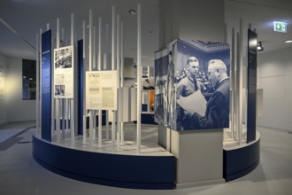 Exhibition Destiny Herrenmensch in the former NS Ordensburg Vogelsang, interior view, Eifel