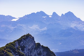 View from Rettenkogel to Bergwerkskogel and Dachstein, Postalm, Osterhorn Group, Salzkammergut,