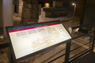 Museo del Puerto museum, Roman port archaeological remains, Zaragoza, Aragon, Spain