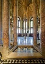 Count's Hall and Imperial Hall, Hohenzollern Castle, ancestral home of the House of Hohenzollern,