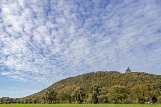 Mountain, forest, Kaiser-Wilhelm-Denkmal, Porta Westfalica, North Rhine-Westphalia, Germany