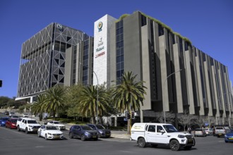 Street scene on the corner of Fidel Castro Street and Independence Avenue, Windhoek, Khomas region,