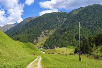 At the end of the world in Niederthai, a village in Umhausen in the middle Ötztal, Tyrol, Austria