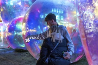 The 10th Essen Light Festival, in the city centre, second largest light art festival in Germany,