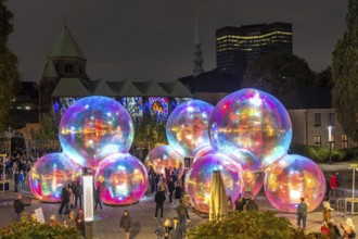 The 10th Essen Light Festival, in the city centre, second largest light art festival in Germany,