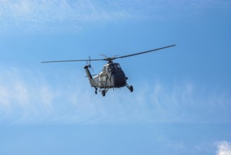 A Sikorsky S-58C transport helicopter in the colours of the German Army with the registration