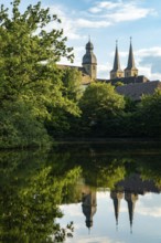View of the monastery church of Marienmünster Abbey, a former Benedictine monastery, with