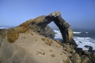 Arch rock, 55 metre high limestone arch, restricted diamond area, near Lüderitz, Karas region,