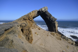 Arch rock, 55 metre high limestone arch, restricted diamond area, near Lüderitz, Karas region,