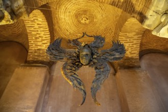 Art exhibition in the cistern in Gülhane Park in Istanbul, Turkey