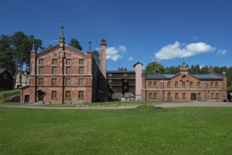 Brick building, former paper factory and mill for the production of groundwood pulp board, UNESCO