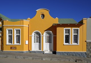Colonial house facade in the Bergstraße, Lüderitz, Karas region, Namibia