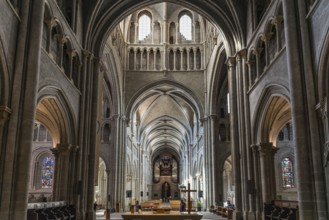 Interior view, Notre-Dame Cathedral, Lausanne, Switzerland