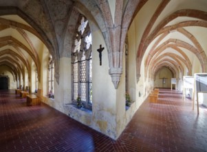 Cloister of the former Franciscan monastery Eger, branch of the Franciscan order, monastery church,
