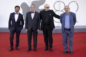 Venice, Italy - 3 September 2025: Vincenzo Pirrotta, Federico Pacifici during the Red Carpet of -