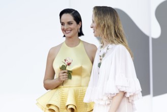 Venice, Italy - 3 September 2025: Noemie Merlant, Fanni Wrochna during the Red Carpet of - Duse -